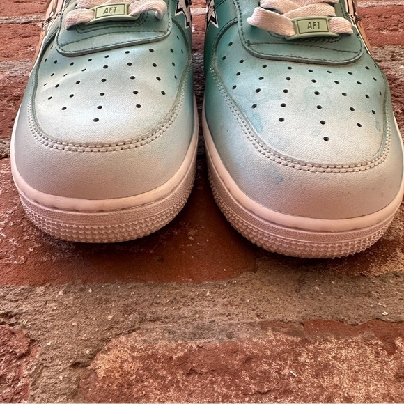 Custom NFL Philadelphia Eagles Air Force 1 Super Bowl Football Shoes men sz 12.5 - Picture 6 of 15